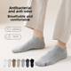thumbnail image 2 of 7A Calcetines antibacterianos para hombre, calcetines de entrenamiento desodorantes de algodón puro para primavera y verano, boca poco profunda, tubo de aceite esencial antideslizante, 2 of 4