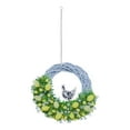 thumbnail image 3 of CoreLiving Spring Ornaments for Tree Easter Hanging Wreath with Flocked Bunny Felt Flowers and Decorative Easter Eggs for Home Wall Window Front Door Farmhouse Mantle Clearance Decor, 3 of 9