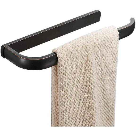 Brass Hand Towel Bar for Bathroom Oil Rubbed Bronze, Rustproof Wall Mounted Towel Rack Hanger Bathroom Hardware Accessories Towel Holder 12 Inch