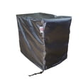 thumbnail image 2 of Shield Gold Wedge Accent 2-Layer Polyester Outdoor Table Cover - 16/22x31.5x24.5" Charcoal Grey, 2 of 6