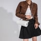 thumbnail image 5 of Bolso bandolera de moda para mujer Bolso bandolera de hombro de cuero PU de color sólido (Blanco) Tmvgtek Para Estrenar, 5 of 7