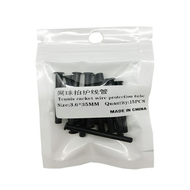 15 Pcs Oeillets pour Raquette de Tennis Oeillets pour Raquette Protection 3,6x35 mm