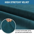thumbnail image 3 of Velvet Sofa Slipcover, Stretch Armchair Cover 1-Piece Chair Slipcover Sofa Cover Soft Furniture Protector, 3 of 7