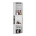 thumbnail image 6 of Oban Corner Bar Cabinet with Five Shelves , Eight Bottle Cubbies and Steamware Black, 6 of 6