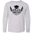 thumbnail image 3 of Inktastic Grad Squad with Graduation Cap and Wings Long Sleeve Youth T-Shirt, 3 of 5