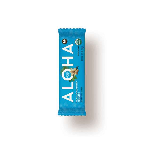 ALOHA Organic Plant Based Protein Bar, Vanilla Almond Crunch, 1.9 oz