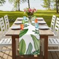 thumbnail image 4 of Table Runners 90 Inches Long Dress Scarves, Green Leaves Farmhouse Coffee/Dining/Kitchen Table Runner for Living Room, Tropical Summer Botanical Watercolor Elegant Leaf 13x90 Inch, 4 of 9