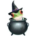 thumbnail image 3 of CafePress - PD Moreno's Halloween Frog - Women's Short Sleeve Print T-Shirt and Pants Light Cotton Pajama Set, 3 of 7
