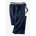 thumbnail image 2 of KingSize Men's Big & Tall Coach's Collection Fleece Open Bottom Pants, 2 of 3