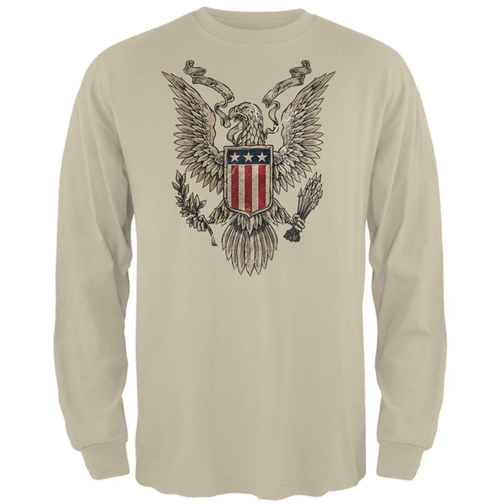Old Glory - 4th July Born Free Vintage American Bald Eagle Mens Long ...