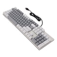 thumbnail image 1 of Mechanical Gaming Keyboard, No Driver Required Mechanical Keyboard High Responsiveness RGB  For Office For Home White Gray, 1 of 8