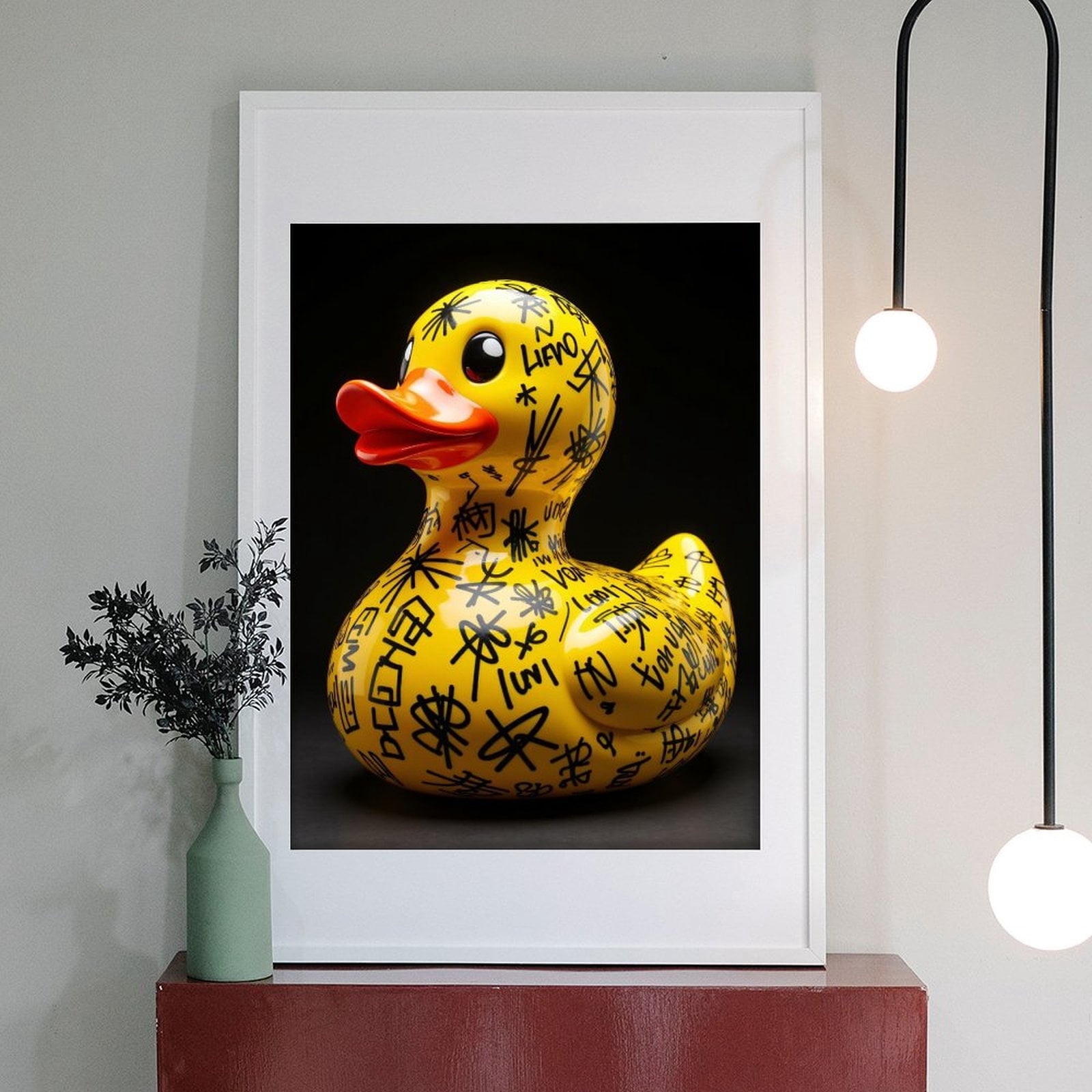 Diamond Art Kits for Adults - 5d Yellow Rubber Duck Graffiti Art Diamond Painting for Adults, Diamond Art for Adults Beginners, Diamond Painting Kits for Adults for Home Wall Decor