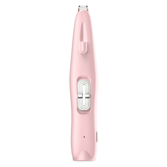 SLYNSHome Dog Paw Trimmer with LED Light,Rechargeable Cordless Electric Grooming Clippers Pet Hair Shaver for Dogs Cats - Pink