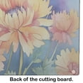 thumbnail image 4 of Chrysanthemums in Watercolor Glass Cutting Board Large 12 in x 15 in, 4 of 5