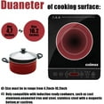 thumbnail image 3 of CUSIMAX Portable Induction Cooker (CMIC-180BA) 9 Power Level with LED Display Sensor Touch Screen| Timer and Child Lock, Even and Fast Heating | Brand New, 3 of 7