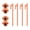 Orange, variant on Camping Metal Tents Tube Suit Stainless Umbrellas Rod Outdoor Ground Holder