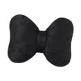 thumbnail image 3 of Elegante cojín decorativo de nudo de satén con relleno suave, adecuado para sofá, cama, Negro, 3 of 9