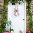 thumbnail image 5 of JEWELO Easter Bunny Door Sign, Easter Bunny Hanger Wreath for Front Door, Easter Wood Hanging Door, Easter Rabbit Welcome Spring Decoration for Home Farmhouse Porch Wall Indoor Outdoor Easter Bunny, 5 of 10