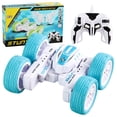 thumbnail image 1 of Voiture Acrobatique RC LED Télécommandée pour Garçons Filles 4WD 2.4GHz Double Face Rotation 360 Degrés Voiture RC Extérieur Intérieur Jouet de Danse pour Enfants, 1 of 8