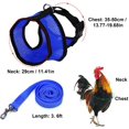 thumbnail image 3 of Chicken Harness with Leash Adjustable Breathable Hen Dog Harness Medium (Blue), 3 of 5