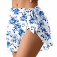 thumbnail image 5 of Taqqpue Women Cover Ups Swimsuit Boho Beach Sarong Coverups Bathing Suit Floral Printed Bikini Chiffon Wraps Skirts for Swimwear, 5 of 7