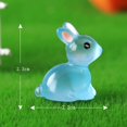 thumbnail image 2 of 20x Fluorescent Rabbits Ornament Miniature Figures Tiny Micro Landscape Decor, 2 of 11