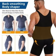 Mens Shapewear Tummy Control Bodysuit Waist Trainer Full Body Shaper Fajas Compression Shorts Slim Belly