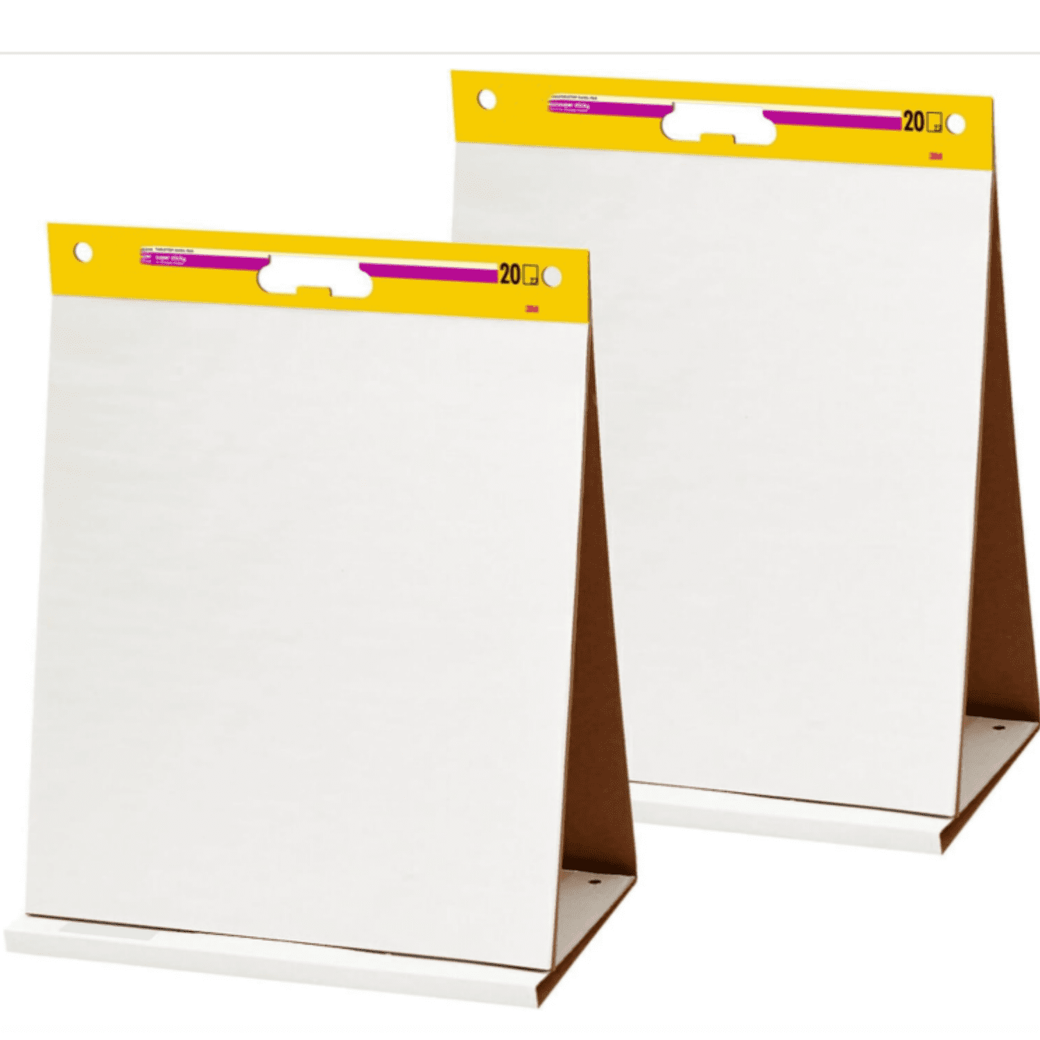 Super Sticky Portable Tabletop Easel Pad, Great for Virtual Teachers and Students, 20x23 Inches, 20 Sheets,Pad, 2 Pads (563 VAD 2PK)