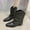 Gray, variant on Viluyesy Womens Slouchy Boots, Low Chunky Heels Pointed Toe Wide Calf Fashion Mid Calf Western Boots Gray