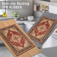 thumbnail image 5 of BlueDreamer Kitchen Rugs 3Pcs, Non Slip Kitchen Mats for Floor Waterproof & Stain Resistant Carpet Area Rug for Kitchen, Laundry Room, Hallway, 5 of 12