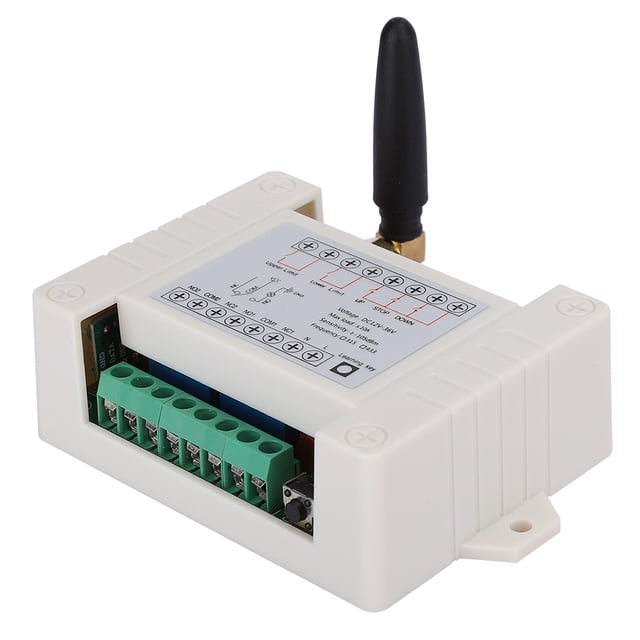 Control remoto Controlador inalámbrico DC12V-36V Control remoto CH Control remoto de puerta eléctrica para motor de 2 canales hacia adelante