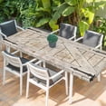 thumbnail image 2 of Vintage Wood Grain Table Cloths for 8 Foot Rectangle Tables, Farmhouse Country Door Retro Patio Waterproof Elastic Fitted Tablecloths, Washable Rectangular Table Cover for Camping, 2 of 8