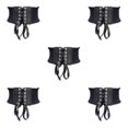 thumbnail image 2 of Decodeary Ceinture Large pour Femmes sous-Poitrine Cosplay Nœud Papillon Taille Haute Extensible Noir Type A 5Set, 2 of 6