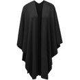 thumbnail image 2 of Women's Poncho Scarf Cashmere Feeling Knit Cape Cardigan, Gift, 2 of 4