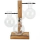 thumbnail image 1 of Innovative Hydroponic Vase with Wooden Stand Transparent Desktop Flower Vase for Home, 1 of 5