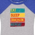 thumbnail image 4 of Inktastic Running Eat Sleep Triathlon Repeat Boys or Girls Baby Bodysuit, 4 of 5