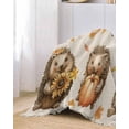 thumbnail image 2 of Thanksgiving Sofa Couch Covers for Dog,Washable Sofa Throw Cover Single Slipcovers for Armchair with Tassels,Animal Pumpkin Sunflower Retro Beige Couch Protector Towel Blanket Medium 71''x91'', 2 of 8