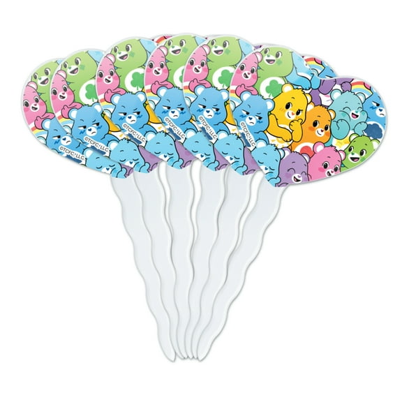 Bears Heart Love Cupcake Picks Toppers Care Bears, by Graphics and More