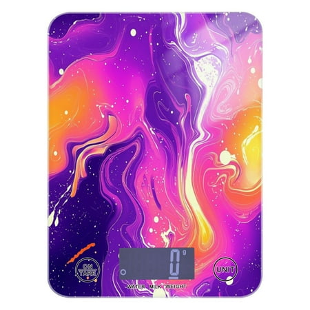 

Purple Background Food Scale Digital Kitchen Scale Waterproof Grams Ounces lbs for For Baking and Cooking