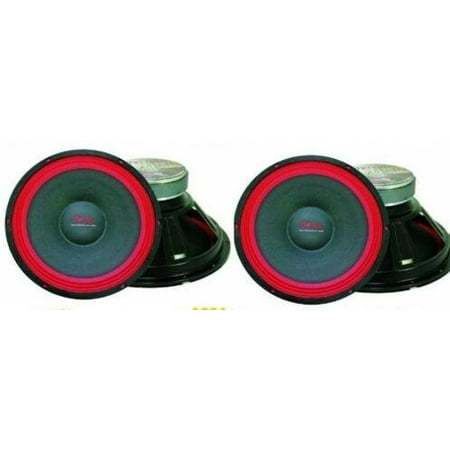 2 MR DJ PA118 Raw PRO Subwoofer 700W 18 Raw replacement PRO PA DJ Speaker Subwoofer 8 Ohm Woofer 50oz Magnet Black/Red