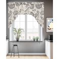 thumbnail image 3 of Spring Floral Swag Valance for Windows 56'' x 36'', Vintage Summer Botanical Farmhouse Light Filtering Kitchen Curtains Valances for Bathroom/Living Room/Bedroom/Café, Rod Pocket Curtain Panel, 3 of 6