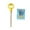 Yellow, variant on TUWABEII Bubble Wands Big Bubbles Wand Funny Bubbles Maker, Nice for Outdoor Playtime & Birthday Party & Games, Suitable for All Age People