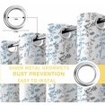 thumbnail image 6 of Light Blue Grey Botanical Blackout Curtains for Bedroom/Living Room, Thermal Insulated Kitchen Curtains, Spring Floral Summer Farmhouse Grommet Darkening Window Treatment Drapes 27.5"x39"x2, 6 of 8