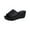 Black, variant on VerPetridure Womens Wedge Sandals Wedge Heel Slippers Increase Hollow Open Toe Casual Women's Slippers