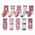 thumbnail image 2 of Non Slip Socks,Kids Crew Socks for Boys Girls Socks Cotton Socks Casual Wear Unisex Cute Socks 2T 3T 4T 5T 6T 7T 8T 9T 10T 11T 12T Kids,Multipack, 2 of 4