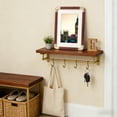 thumbnail image 1 of Rewenti Plastic Imitation Copper Corner Solid Wood Texture Photo Frame Table And Picture Frame Decoration, 1 of 6