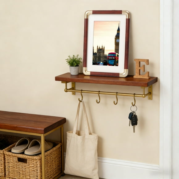 Marco de Plástico Imitación Cobre para Esquinas, Textura de Madera Sólida, Marco para Mesa y Cuadro, Decoración