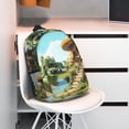thumbnail image 3 of Easygdp Cartoon Mushroom House Mochila Ligera de 15 Pulgadas para Estudiantes, Mochila Cómoda para la Escuela y Viajes, Correas Ajustables, 3 of 6