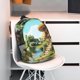 thumbnail image 3 of Easygdp Cartoon Mushroom House Mochila Ligera de 15 Pulgadas para Estudiantes, Mochila Cómoda para la Escuela y Viajes, Correas Ajustables, 3 of 6