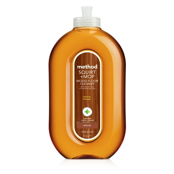 Squirt   Mop Wood Floor Cleaner, Almond Scent, 25 Oz Squirt Bottle | Bundle of 5 Each